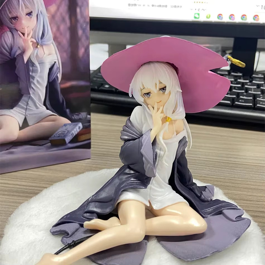 Bandai Die Reise von Elaina, Anime-Mädchenfigur, Actionfigur, Kunststoff - Bild 2