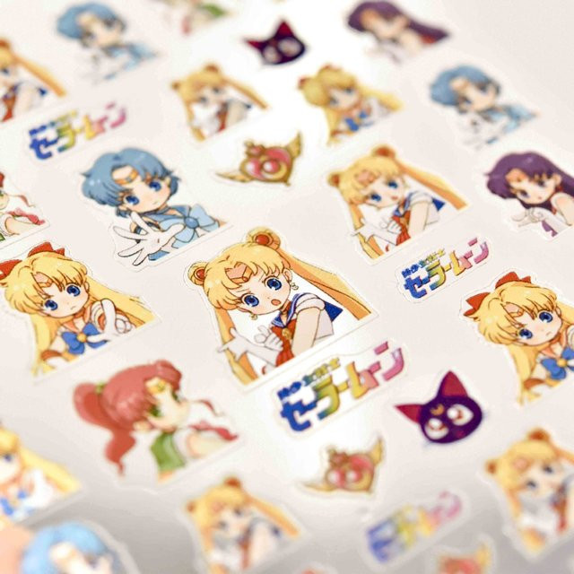 Bandai Sailor Moon Nagelaufkleber, Anime-Sticker - Bild 1