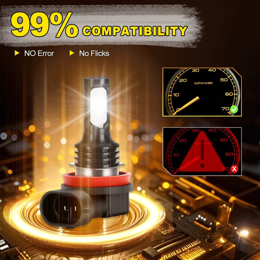 ChicYoo LED Auto Nebelglühbirnen für Seat Leon 3 MK3 5F, ultra helle H4 Lampe mit 20000LM, Plug and Play - Bild 3