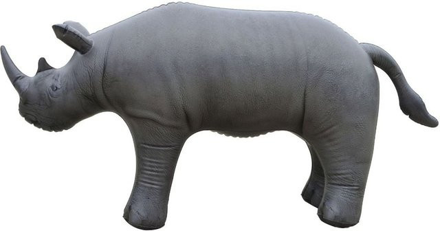 Aufblasbare Tierballons Wild Woodland Dekoration von lingfeng in Multicolor, Set mit Kuh, Elefant, Giraffe und Rhino aus PVC - Bild 1