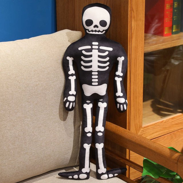 Yiran toy Halloween Geister-Stofftier, Cartoon-Schädelmann Mumie, Plüsch / Textil, 75-80cm - Bild 1