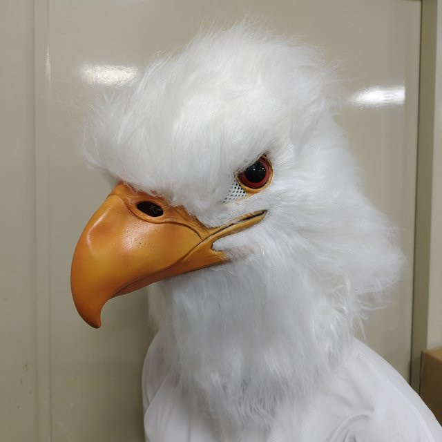 patygr Weiße Adler-Maske, Tier-Vollkopfmaske, Zubehör - Bild 1