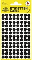 Avery Zweckform 3009 Markierungspunkte Etiketten Ø 8mm Schwarz Permanent haftend aus Papier - Bild 2