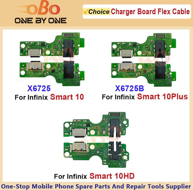 Infinix Smart 10 Plus HD X6725 X6725B USB-C Ladeanschluss-Board Flexkabel in Grün - Bild 1