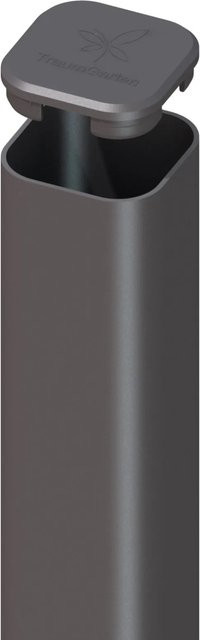 TraumGarten Metallpfosten Anthrazit für Erdverbau aus Stahl B/T/H: 7 x 7 x 240 cm - Bild 1