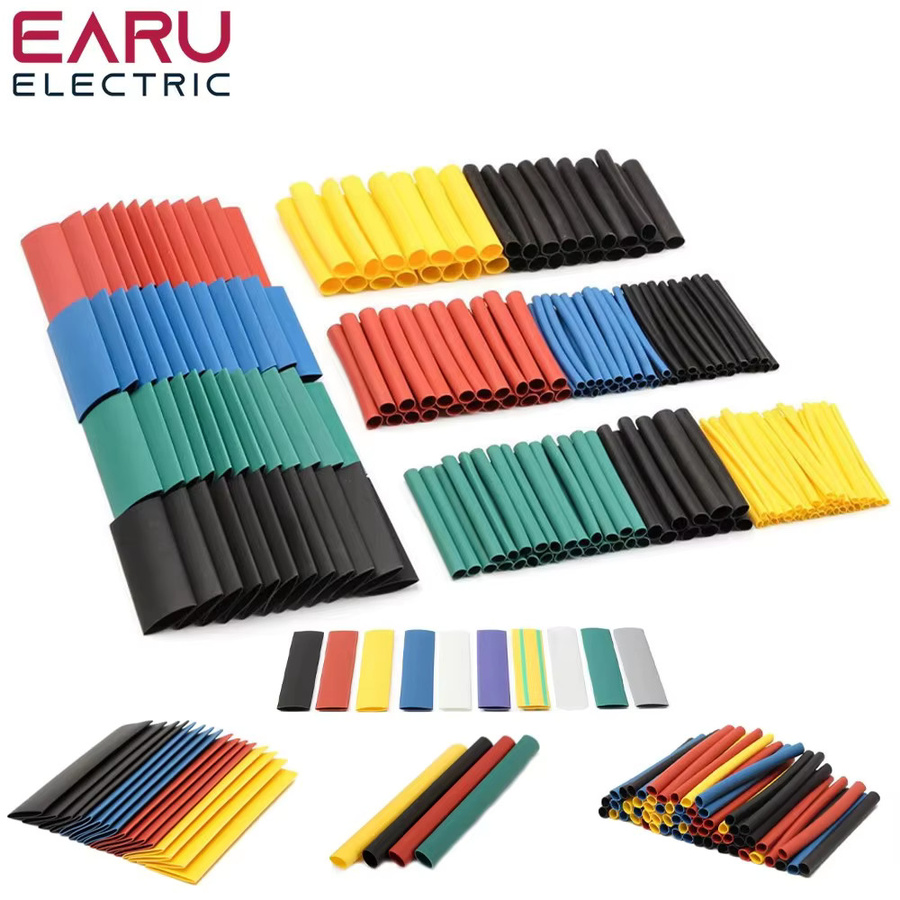 EARUELETRIC Schrumpfschläuche Set aus thermobeständigen Rohren für elektrische Anschlüsse, Kabel und Drähte, 150–750 Stück - Bild 2