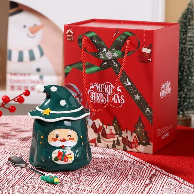 Keramiktasse Santa Motiv in Multicolour, 450 ml - Bild 1