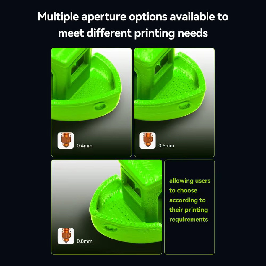 Creality K2 Plus Düsen-Set mit K2P Unicorn Quick-Swap High-Flow-Düsen für Creality K2 und K2 Plus 3D-Drucker - Bild 3