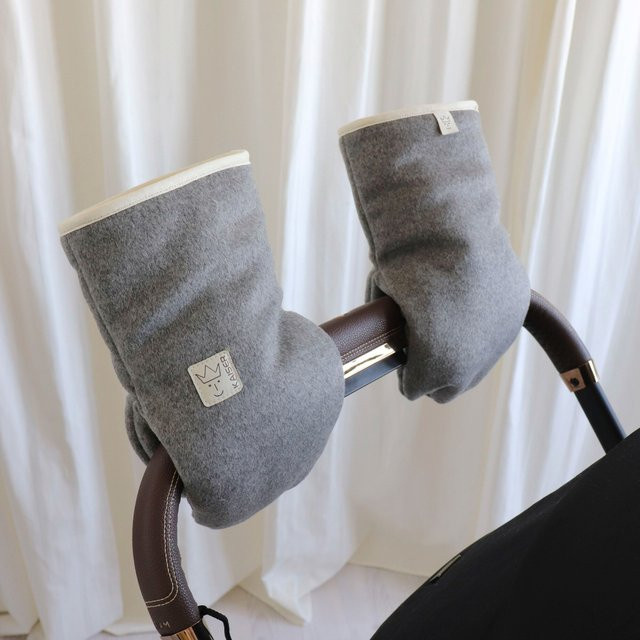 Kaiser Handwärmer LOTTI in Grau aus Wolle und Fleece - Bild 1