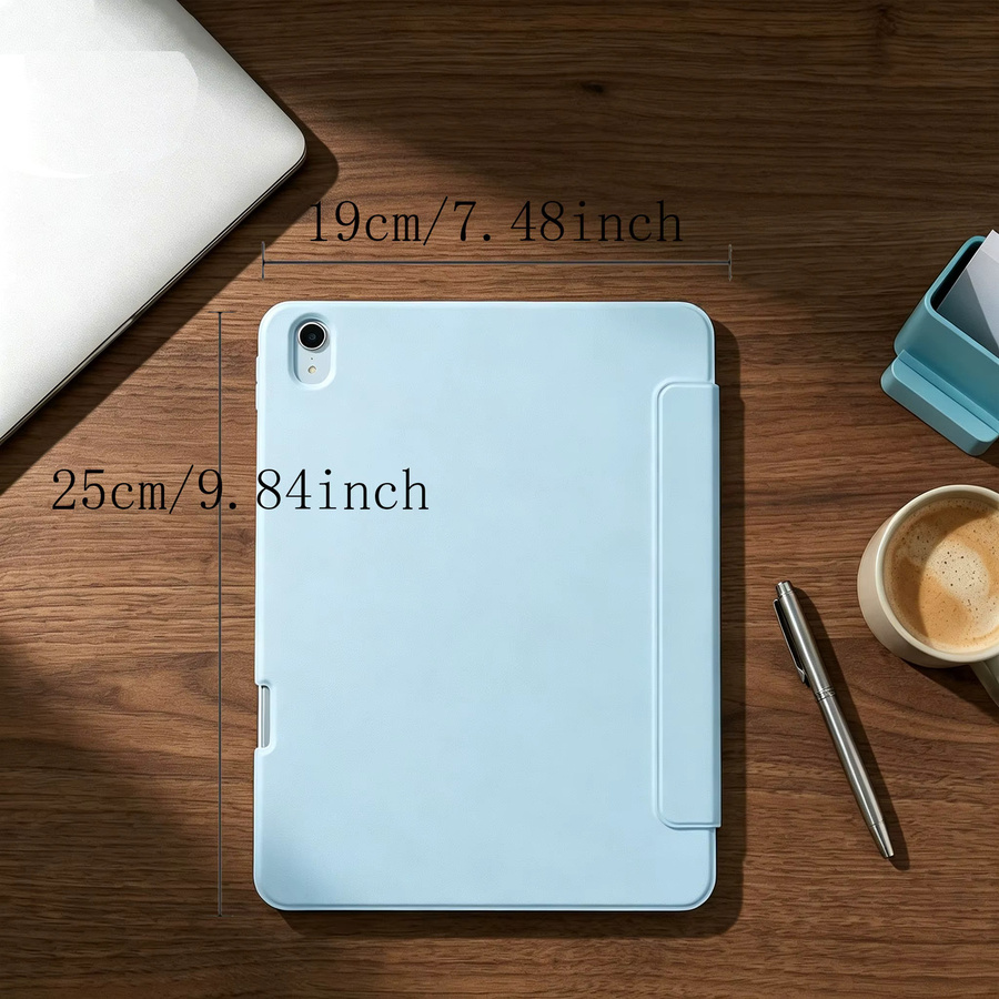 Tzion Schutzhülle für iPad Air 11 Zoll M3/M2 (2025/2024) und iPad Air 5/4 (2022/2020) mit Stifthalter-Abdeckung in Pink oder Blue - Bild 2