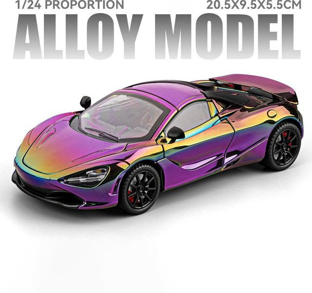 Linyi toy car 720S Senna Sportwagen Spielzeugmodell, 1:24, Licht und Musik, ab 14 Jahren - Bild 1
