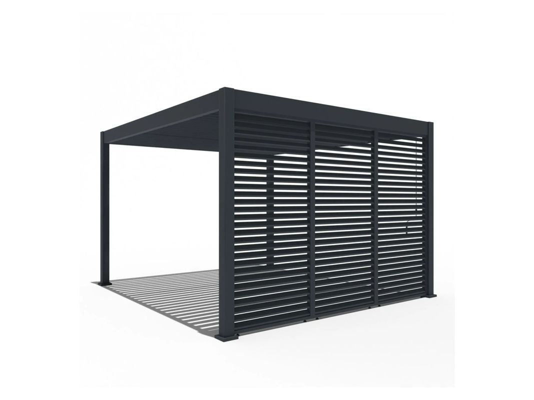 PergoLine Seitenwandpaneel Trumpf und Superior horizontal Anthrazit Breite: 1,23 m - Bild 3
