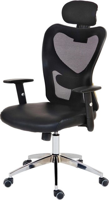Proregal Profi-Bürostuhl Austin Chefsessel aus Kunstleder in Schwarz, H x B x T: 136 x 67 x 71 cm - Bild 1