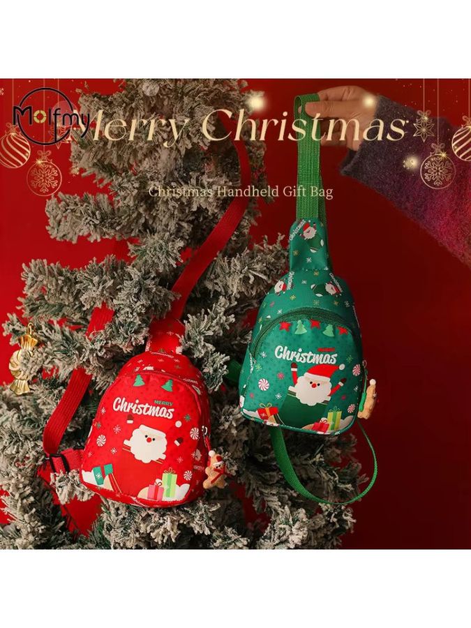 Molfmy Weihnachts Geschenkbeutel Rot als wiederverwendbare Candy Box und Party Dekoration für Kinder - Bild 3