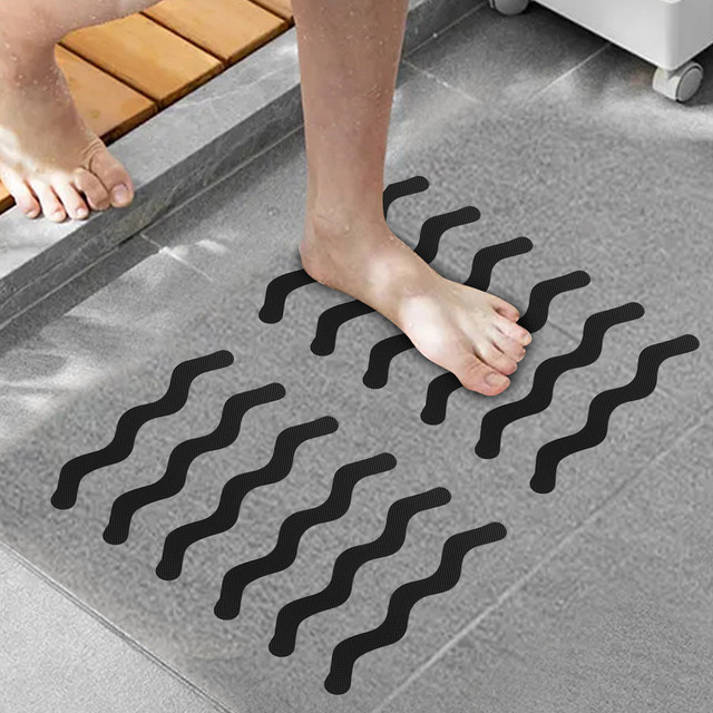 WalDecoo Anti-Rutsch Aufkleber für Badezimmer und Dusche, 24er Paket, Schwarz - Bild 1