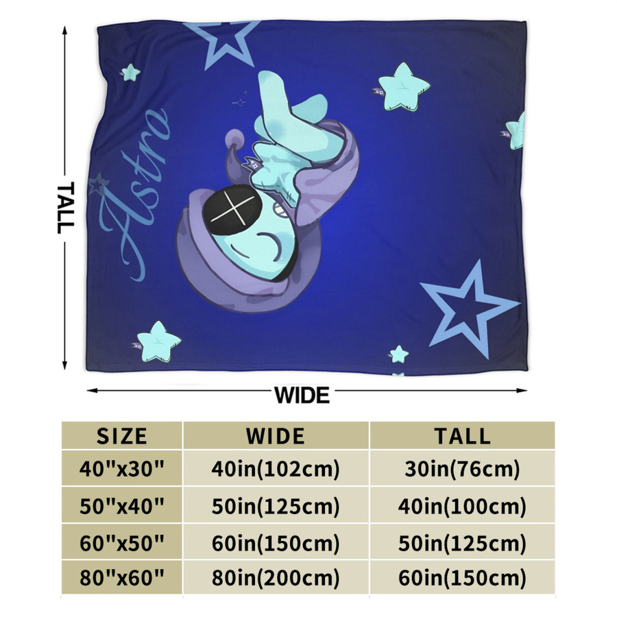 Dandys World Astro Flanell-Plüschdecke als weiche und warme Dekorative Überwurfdecke für dein Zuhause, B/B: 101,6 x 101,6 cm - Bild 2