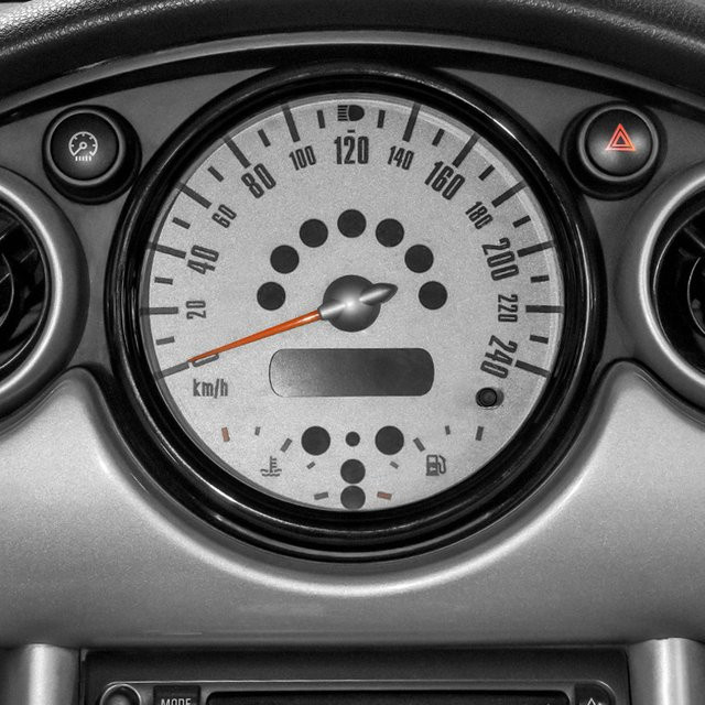 Tacho Zierring Abdeckung Dekoration Aufkleber für Mini Cooper R50 R52 R53 von ROYAL CRAFTSMAN - Bild 1