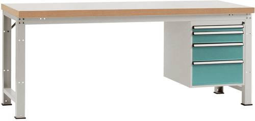 Manuflex Werkbank WP5427.5021 in Wasserblau und Grau, B/T/H: 180 x 70 x 80 cm - Bild 1