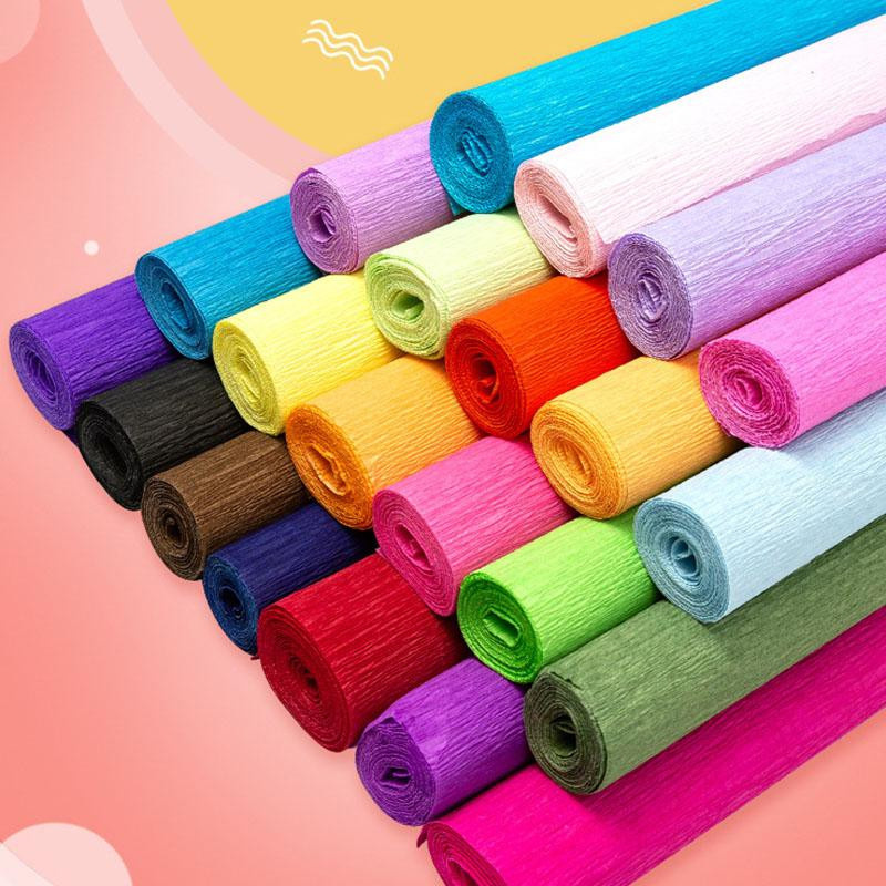 Yiran Furniture Krepppapierrolle in 17 Farben für Basteln, DIY-Blumen und Dekoration, B: 50 cm, L: 250 cm, Multicolor - Bild 3