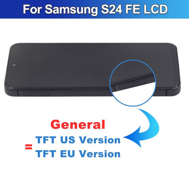 Samsung S24 FE LCD-Display Ersatz mit TFT-Qualität und Touchscreen in Schwarz für SM-S721U S721B S721B/DS - Bild 1