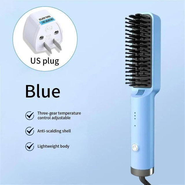 Binchi Health Electronics Haarglättungsbürste, Weiß, für trockenes Haar - Bild 1