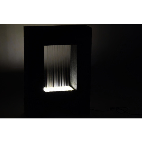 Dobar Gartenbrunnen Cascade mit Pflanzkasten aus Polyresin in Grau, B/T/H: 19 x 54,5 x 76 cm - Bild 4