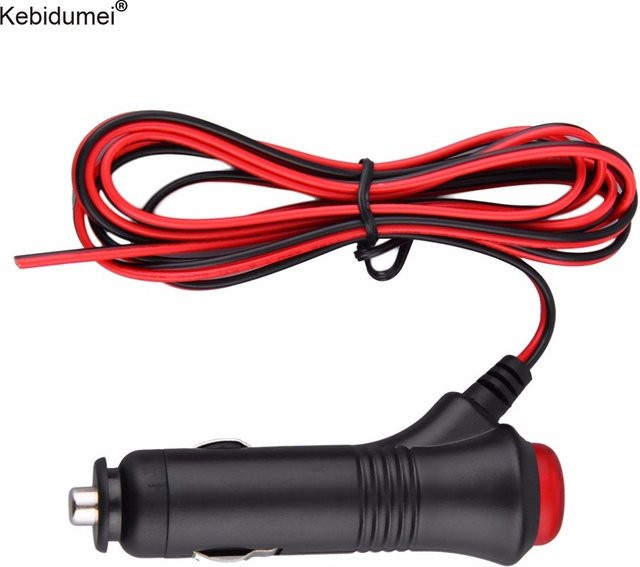 Kebidu Universal Auto Zigarettenanzünder Splitter mit Ein- und Ausschalter für 12V und 24V in Schwarz - Bild 1
