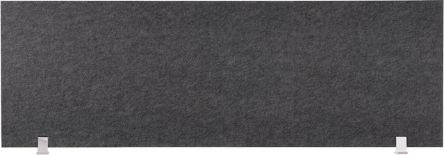 Schreibtisch-Set desktopz mit Standfuss in Anthrazit, B/T/H: 150 x 50 x 2,5 cm - Bild 1