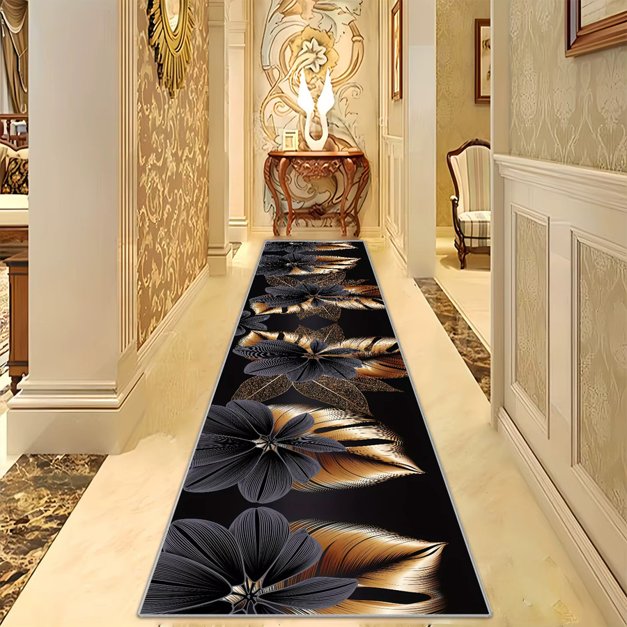 VIKAMA Premium Runner Teppich mit floralem Design für Flur, Küche oder Wohnzimmer, B/T: 120 x 40 cm - Bild 2