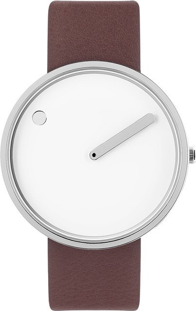 Picto Armbanduhr, Quarz, Edelstahl, Leder, 40 mm, Unisex, Brown Rose - Bild 1