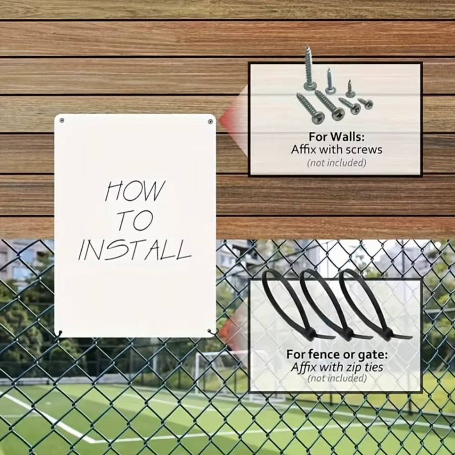 CIFBUY Metallblechschild Werkzeug-Dekoration B: 30,0 cm, H: 20,0 cm, T: 1,0 cm - Bild 2