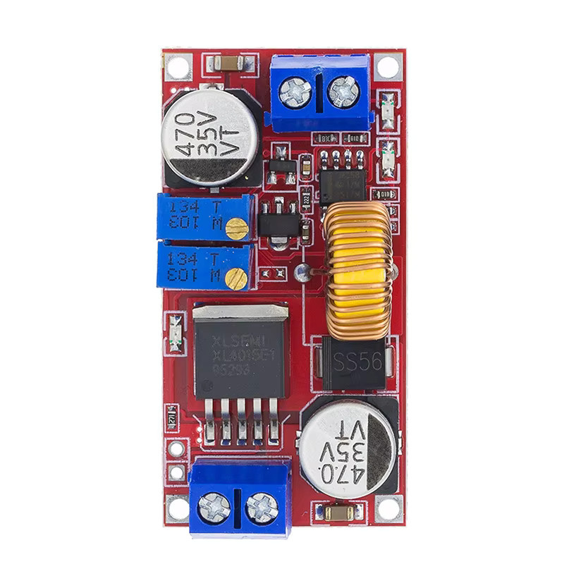 4 Stück XL4015 DC-DC einstellbarer Abwärtswandler Step-Down-Spannungsregler Leistungsmodul in Rot, Eingangsspannung 4–38 V, Ausgangsspannung 1,25–36 V, 5 A - Bild 3