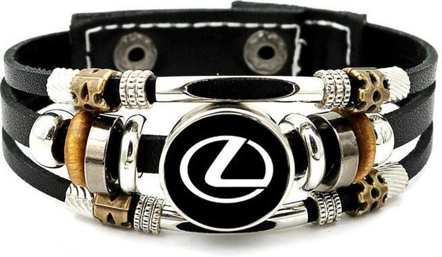LEXUS Armreifen Leder, Vintage, Unisex - Bild 1