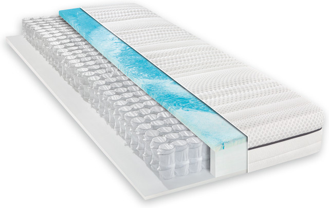 Concord Select Vitalis Spring Taschenfederkernmatratze Weiß H2, B: 120 cm, L: 200 cm, H: 23 cm - Bild 1
