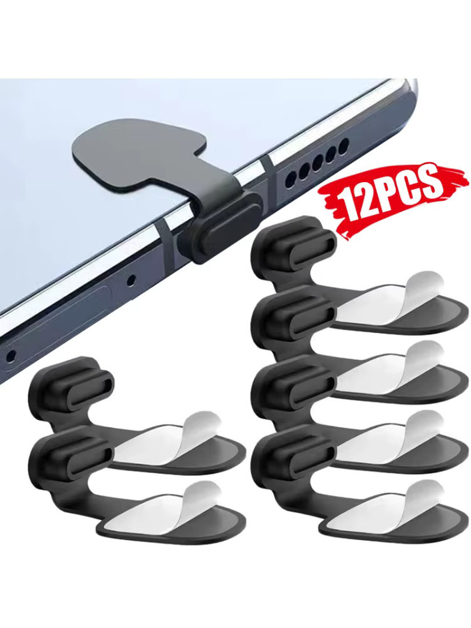 Silikon USB-C Staubschutzkappen in Weiß für Samsung, iPhone 15 und Xiaomi als Ladeanschlussabdeckung - Bild 7