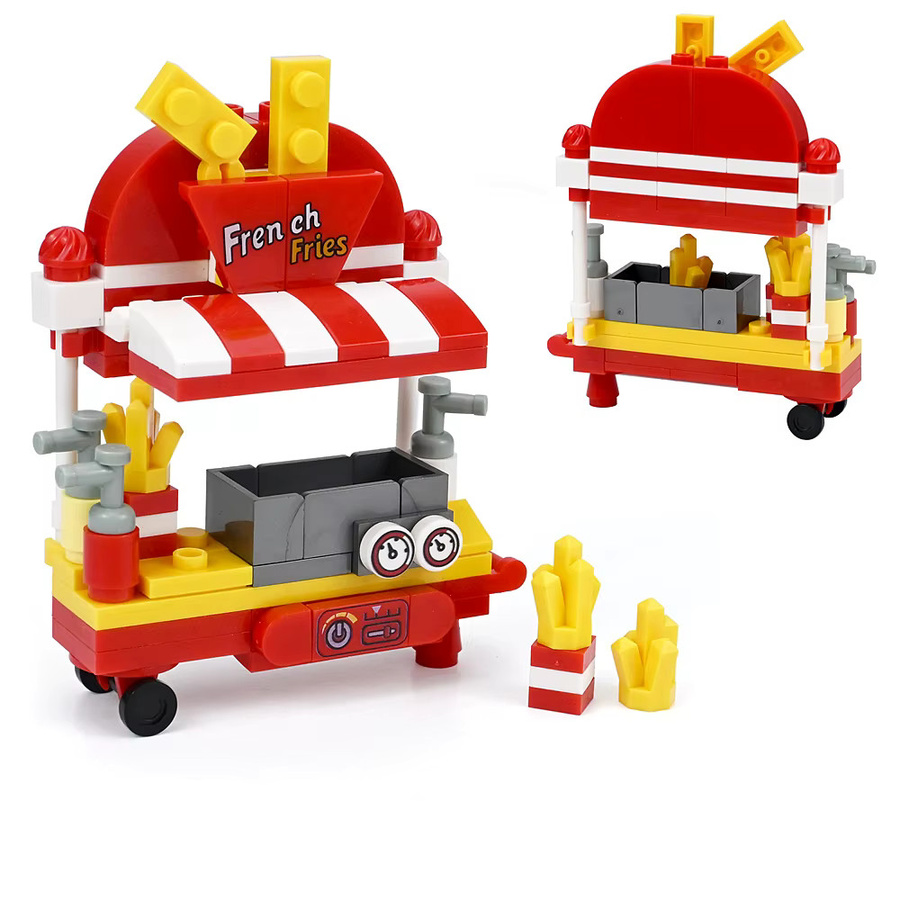leduo Mini Fast-Food-Truck Modell, Baustein-Set, Bunt / Mehrfarbig - Bild 2