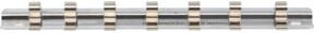 BGS Aufsteckschiene mit 7 Clips in Silber, 6,3 mm (1/4") aus Metall - Bild 1