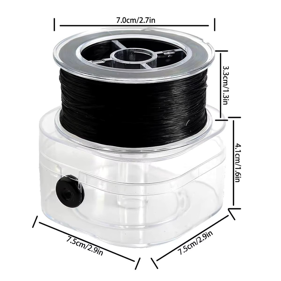 Kristall-Perlenschnur, elastisch, 0,8 mm, 100 m/Rolle - Bild 2