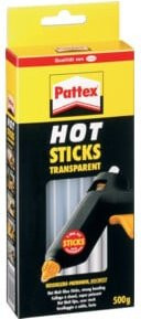 Pattex Hotmelt Heißklebesticks transparent, 25 Stück, 200 mm Länge, 500 g - Bild 3