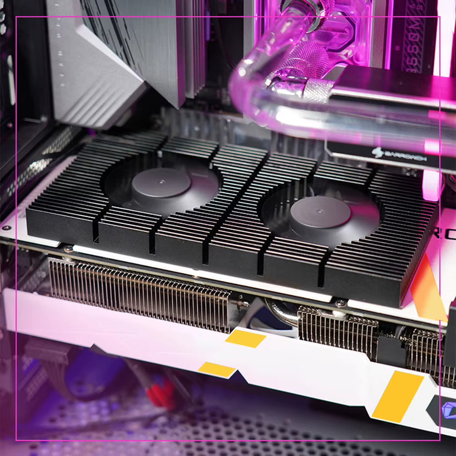 VODOOL GPU-Rückwandkühler in Schwarz mit Aluminium-Kühlkörper und Lüfter für RTX 3090 3080 3070 Serie - Bild 3
