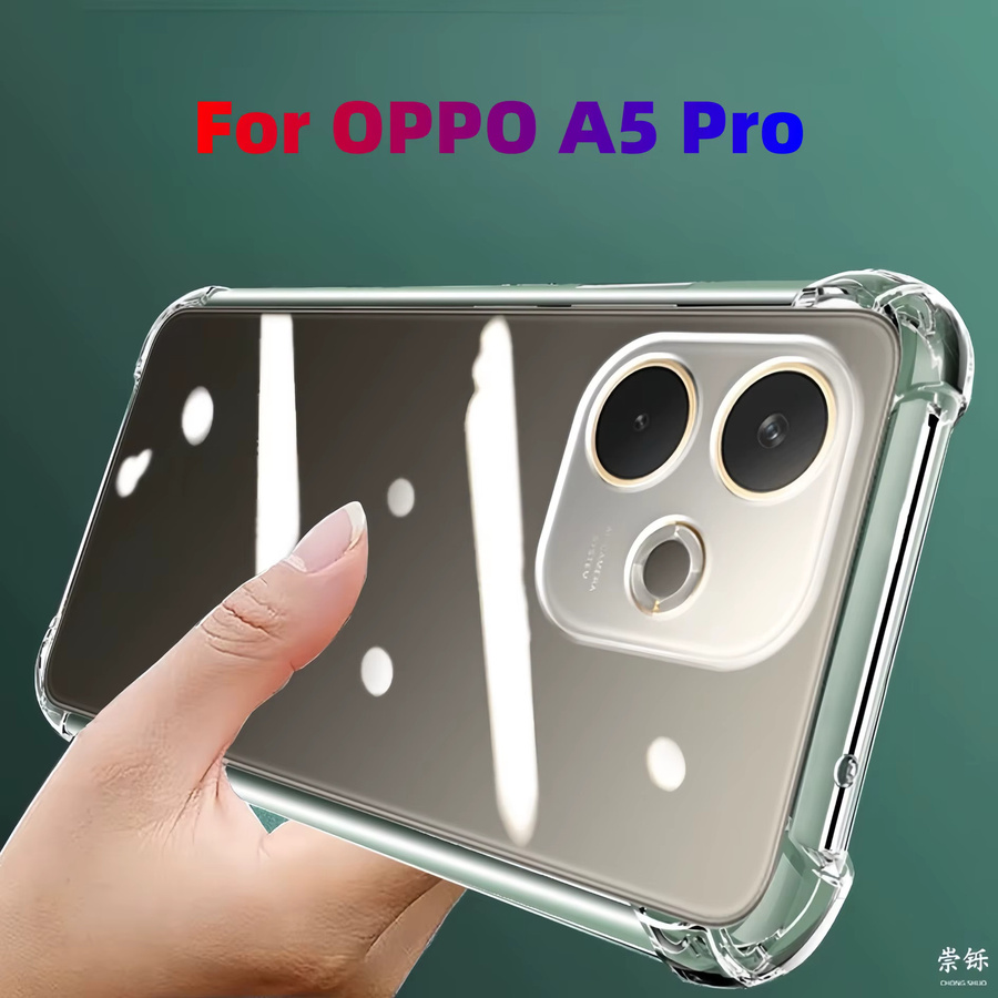 Stoßfeste TPU-Handyhülle für OPPO A5 Pro, A5 und A5X in Transparent - Bild 4