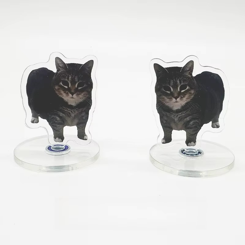 MOONBIFFY Rotierender Kätzchenständer aus Acryl für Schreibtisch und Auto - Bild 2