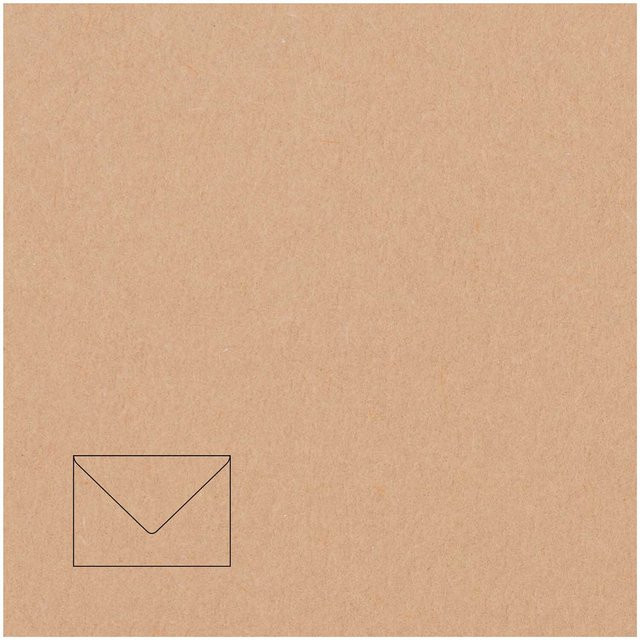 Rico Design Paper Poetry Kuvert Essentials B6, 5 Stück, Cappuccino - Bild 1