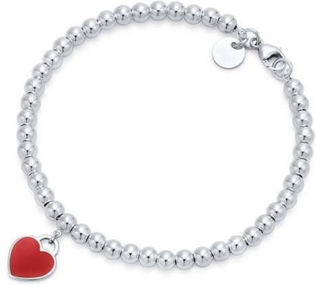 Armband Allbestart, 925 Silber, Mini Herz Charm, Perlen, Damen, 16cm - Bild 1