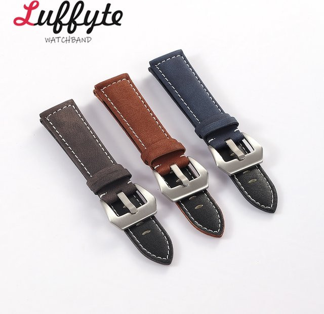 Luffyte Uhrenarmband Leder, Vintage, Herren - Bild 1