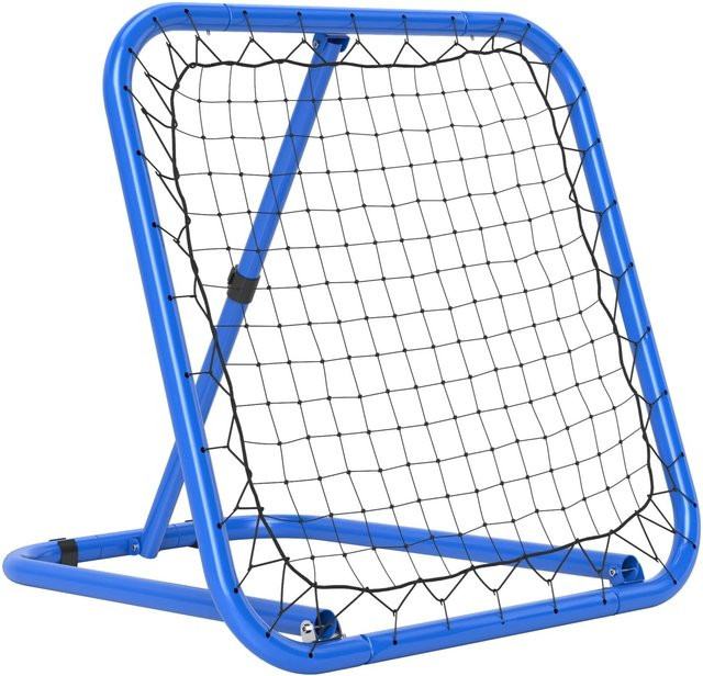 HOMCOM Fußball Rebounder Metall Blau - Bild 1