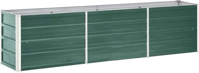 DELUKE Hochbeet OSKAR aus verzinktem Stahl in Grün, B/T/H: 240 x 40 x 45 cm - Bild 1