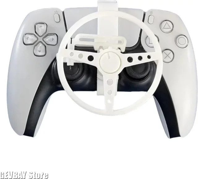 GEVBAY Mini-Lenkradbefestigung in Weiß als Rennradadapter für PS5, PS4 und Xbox-Controller - Bild 1