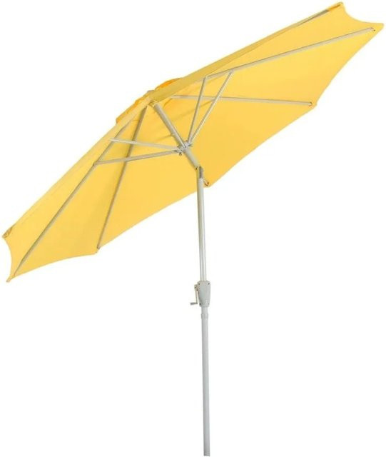 MCW Sonnenschirm Asti neigbar aus Polyester und Aluminium in Gelb mit Ø 3m und UPF 50 - Bild 1