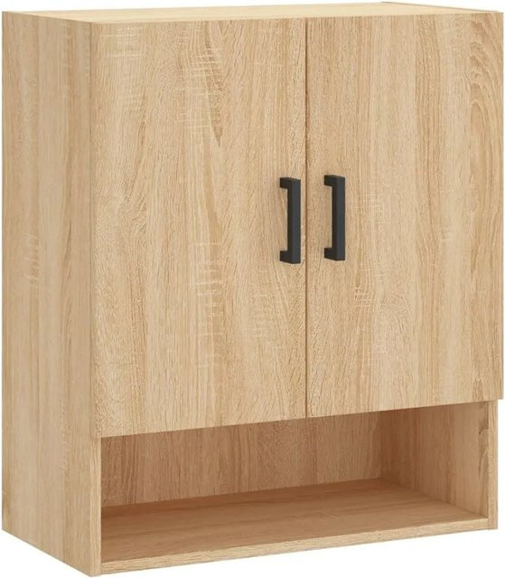 vidaXL Wandschrank Sonoma-Eiche in Braun, B/T/H: 60 x 31 x 70 cm - Bild 1